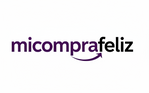 micomprafeliz pero es un logo con tono morado que usa shopify y negro con blanco
